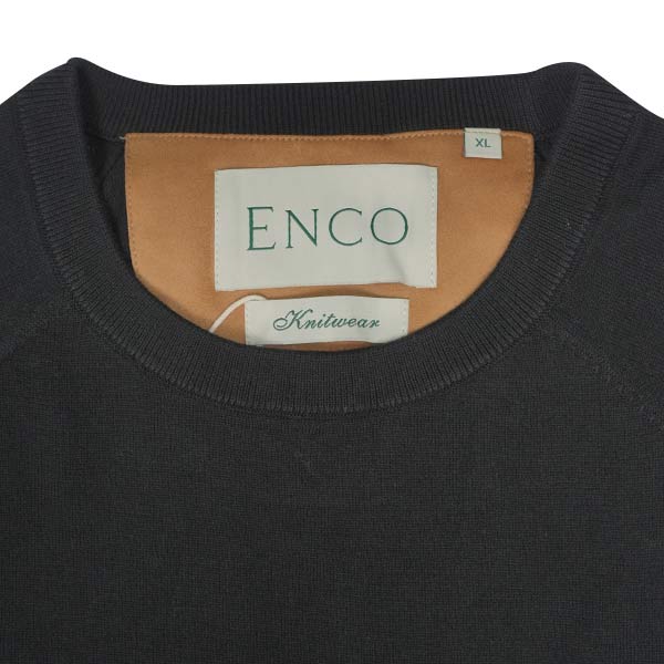 Knitted Black Supima Crew Neck