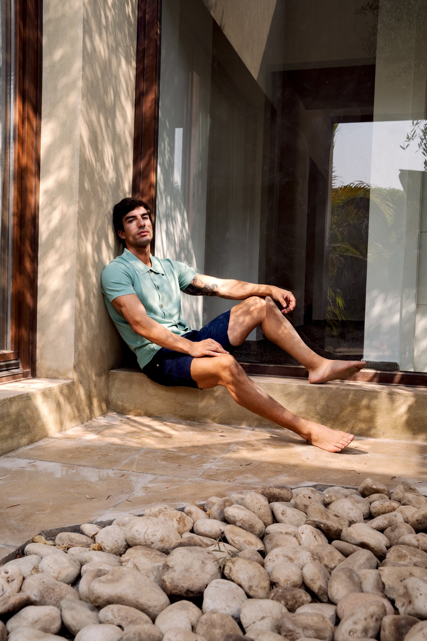 Sage Short Sleeve Merino Wool Shirt