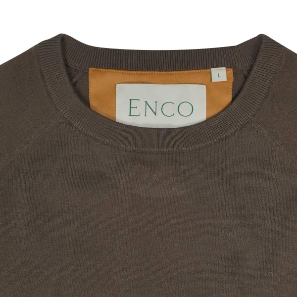 Knitted Mocha Supima Crew Neck