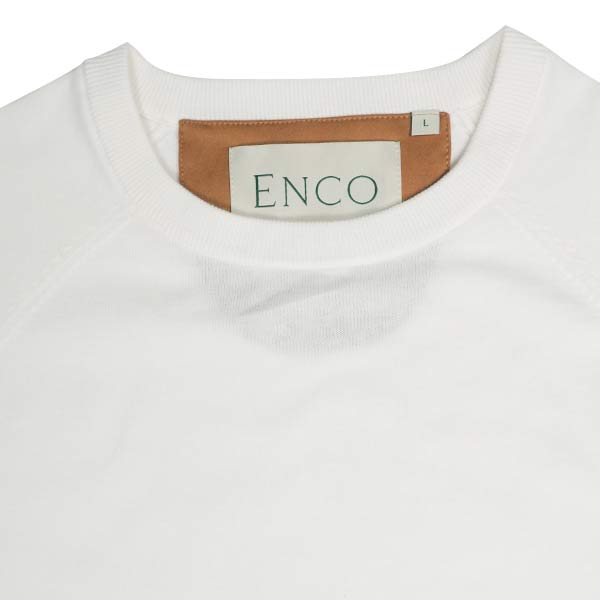 Knitted White Supima Crew Neck