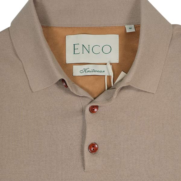 Knitted Sandstone Supima Polo Shirt