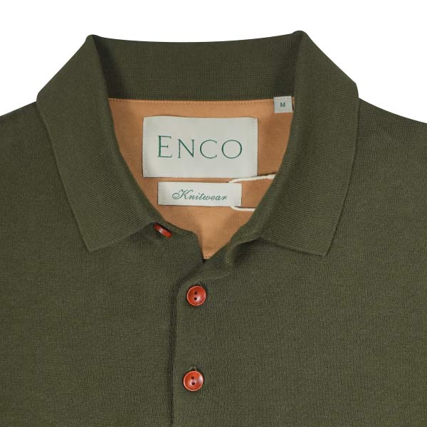 Knitted Mocha Supima Polo Shirt