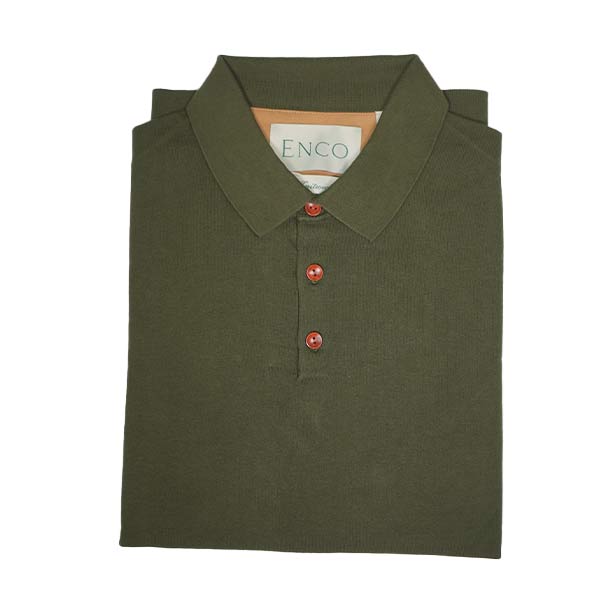 Knitted Mocha Supima Polo Shirt