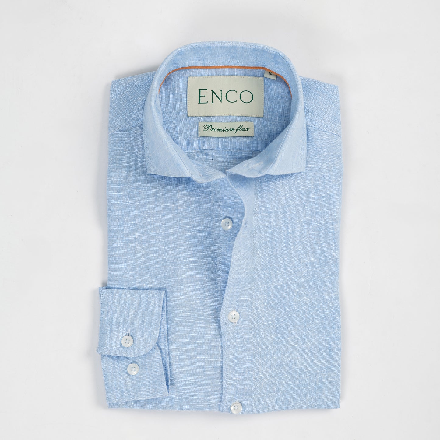 Sky Blue Long Sleeve Linen Shirt