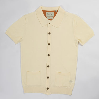 Off-white Short Sleeve Merino Wool Shirt