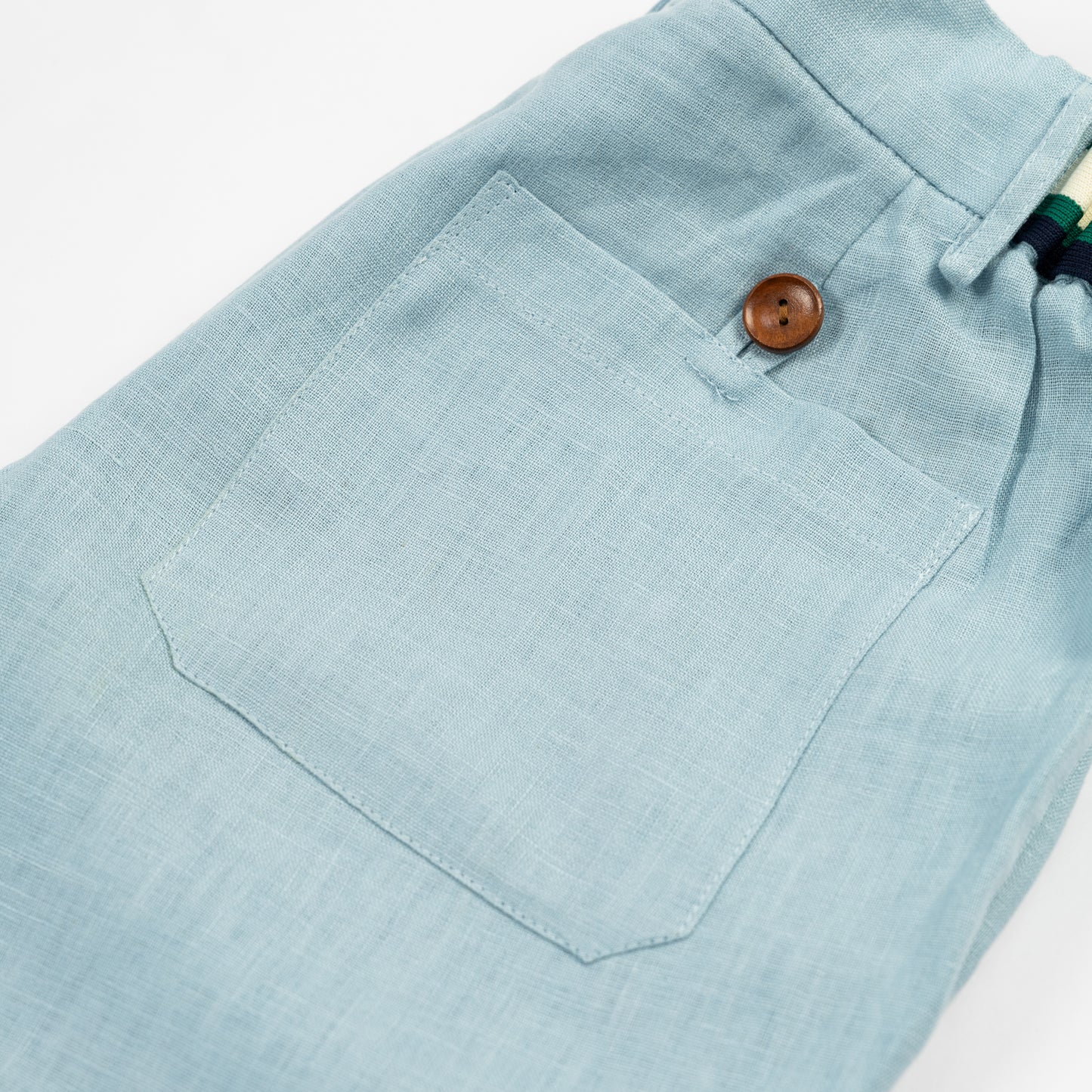 Sky Blue Linen Shorts