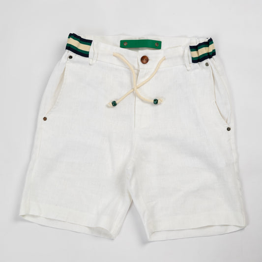 White Linen Shorts