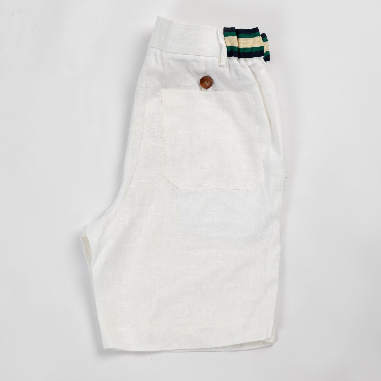 White Linen Shorts