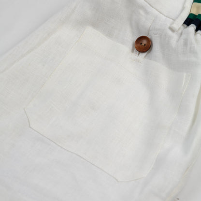 White Linen Shorts