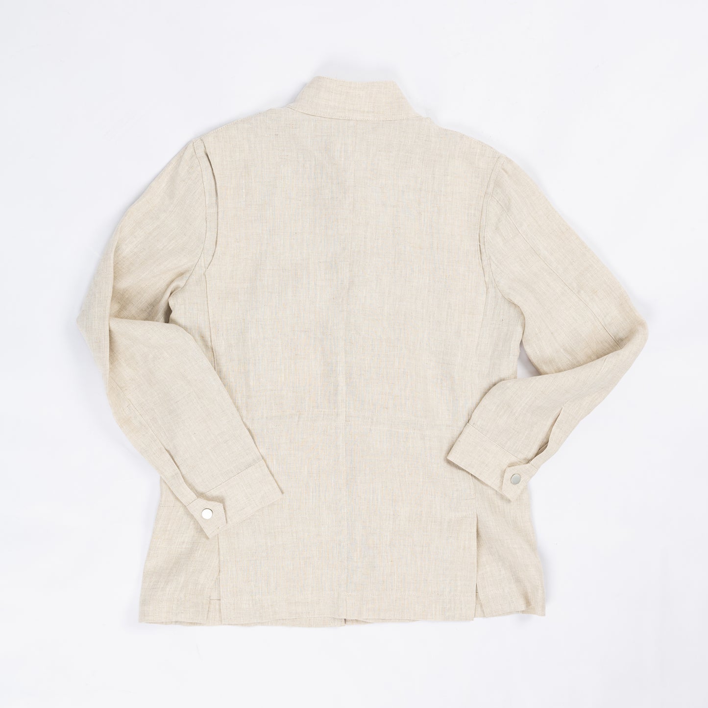 Beige Linen Safari Jacket