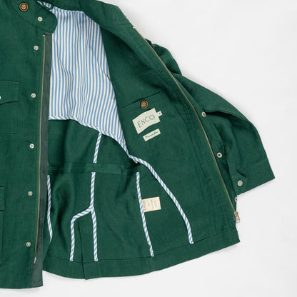 ENCO Green Linen Safari Jacket