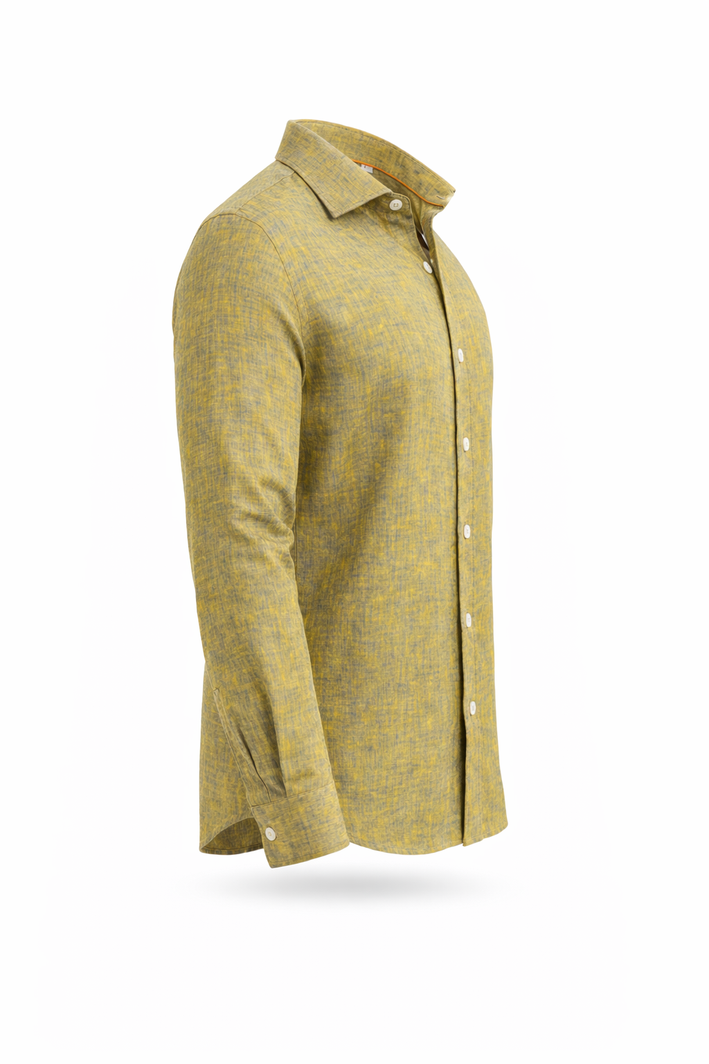 Golden Olive Long Sleeve Linen Shirt