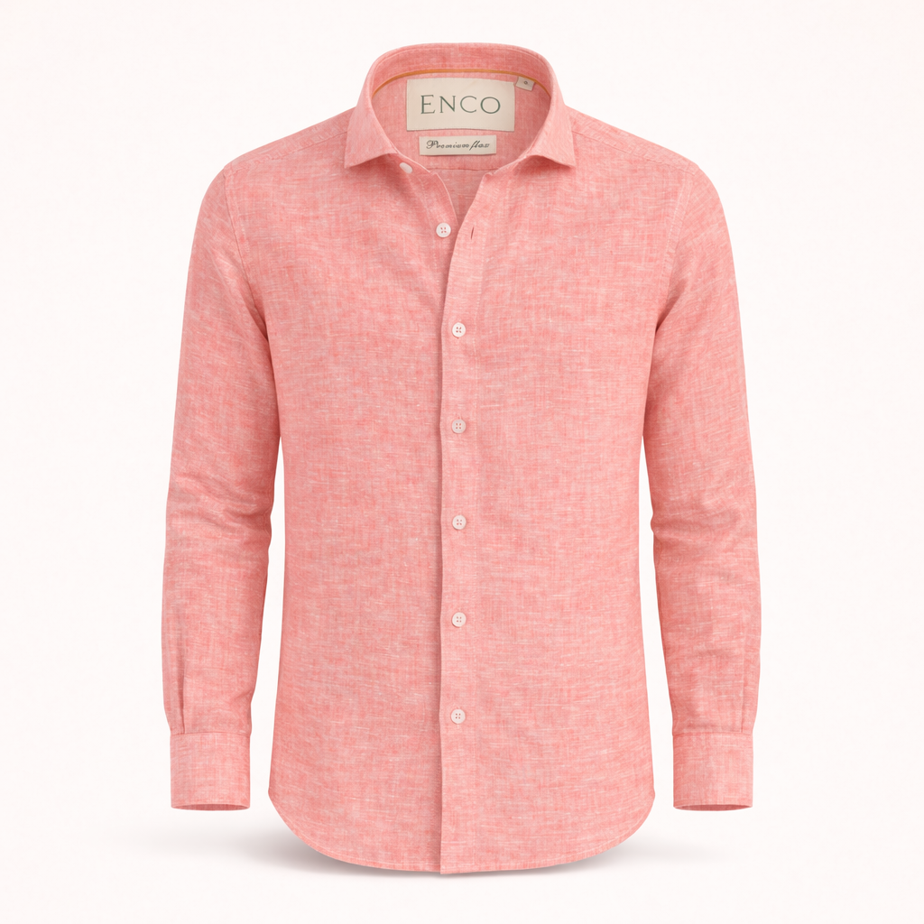 Rose Long Sleeve Linen Shirt