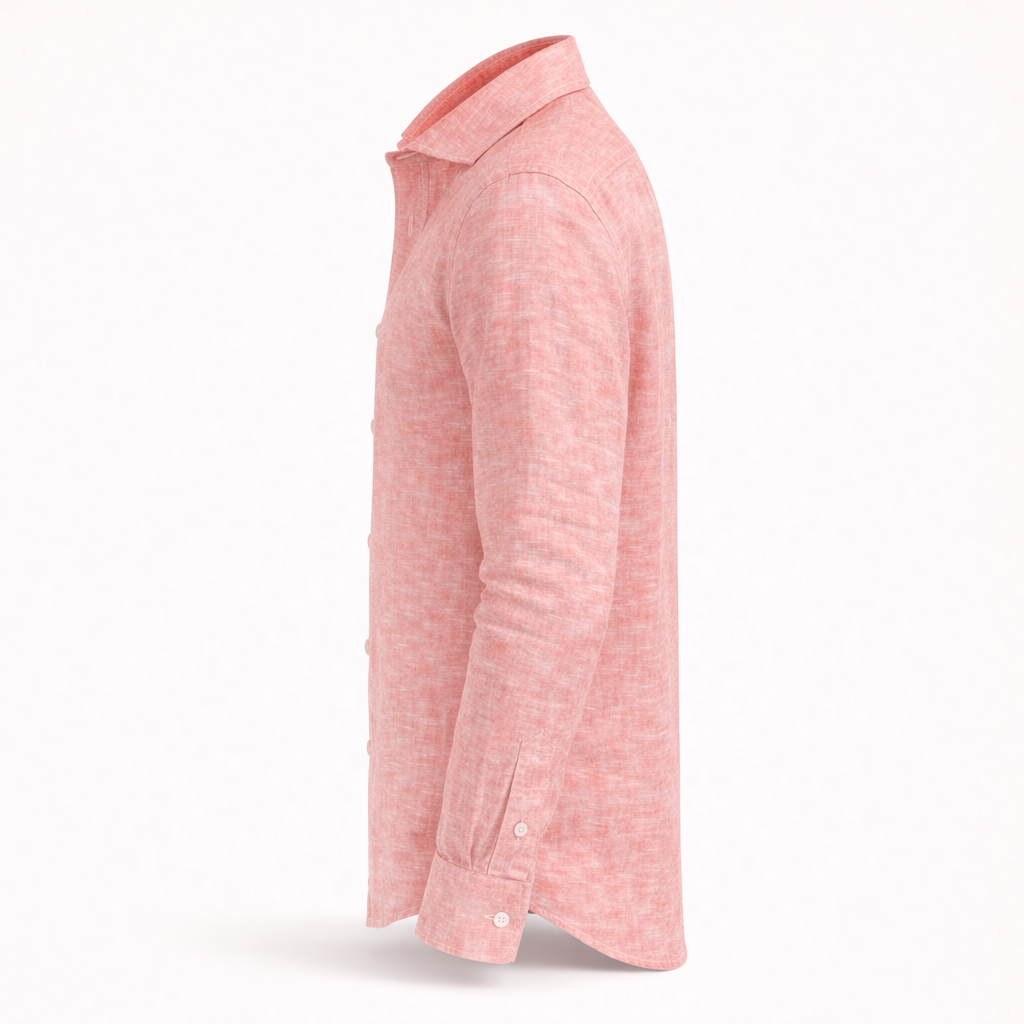 Rose Long Sleeve Linen Shirt